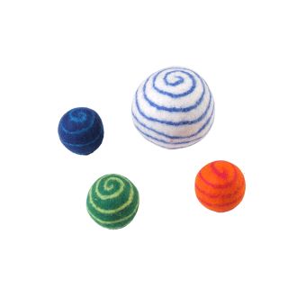 Spiral Felted Ball
