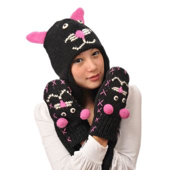 Cat Animal Hat w' Scarves