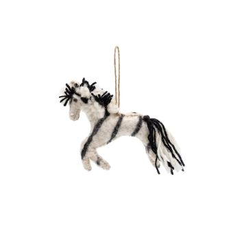 Handcrafted Wool Felt Horse Christmas Ornament