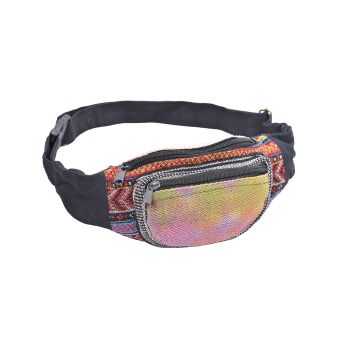 Tie Dye Panel Hemp Cotton Fanny Pack Plain