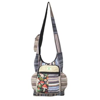 Mushroom Printed Tribal Hobo Bag