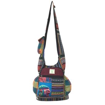 Psychedelic Mushroom Tribal Hippie Hobo Bag