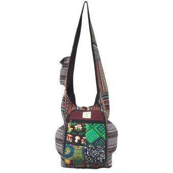 Earthy Patchwork Tribal Printed Hobo Bag