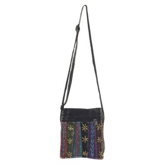 Embroidered Cotton Hippie Mini Messenger Bag