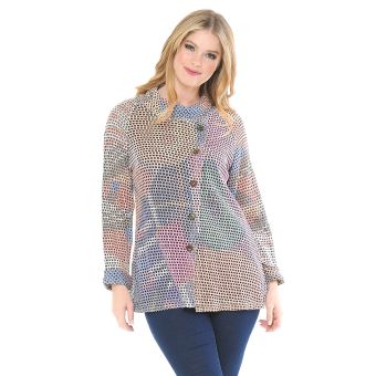Button Front Turtle Neck Top sttest15426