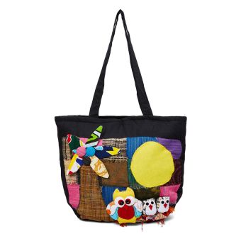 Owl and Moon Tote Bag