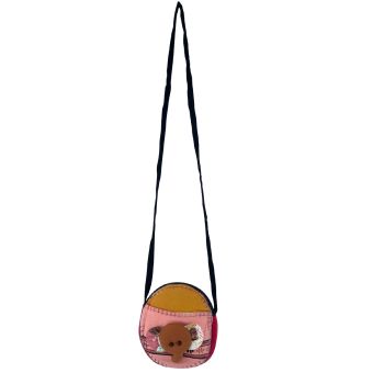 Elephant Patched Round Messenger Bag