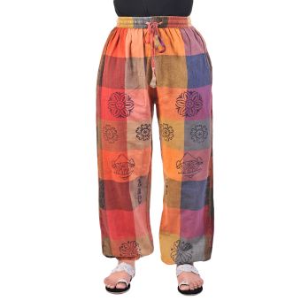 Colorful Hand Printed Women's Joggers