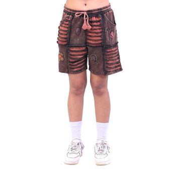 Boho Patchwork Razor Cut Hippie Shorts