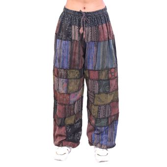Boho Patchwork Harem Pants