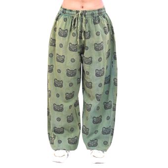 Boho Tribal Print Cotton Harem Pants