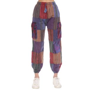 Cotton Stonewashed Patches Unisex Joggers