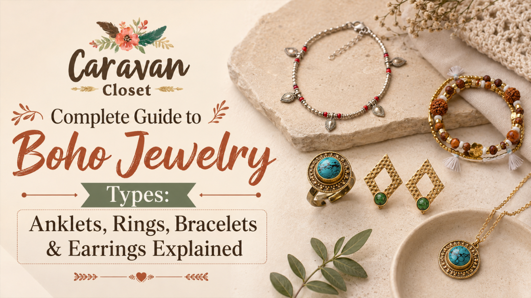 Complete Guide to Boho Jewelry Types_ Anklets, Rings, Bracelets & Earrings Explained